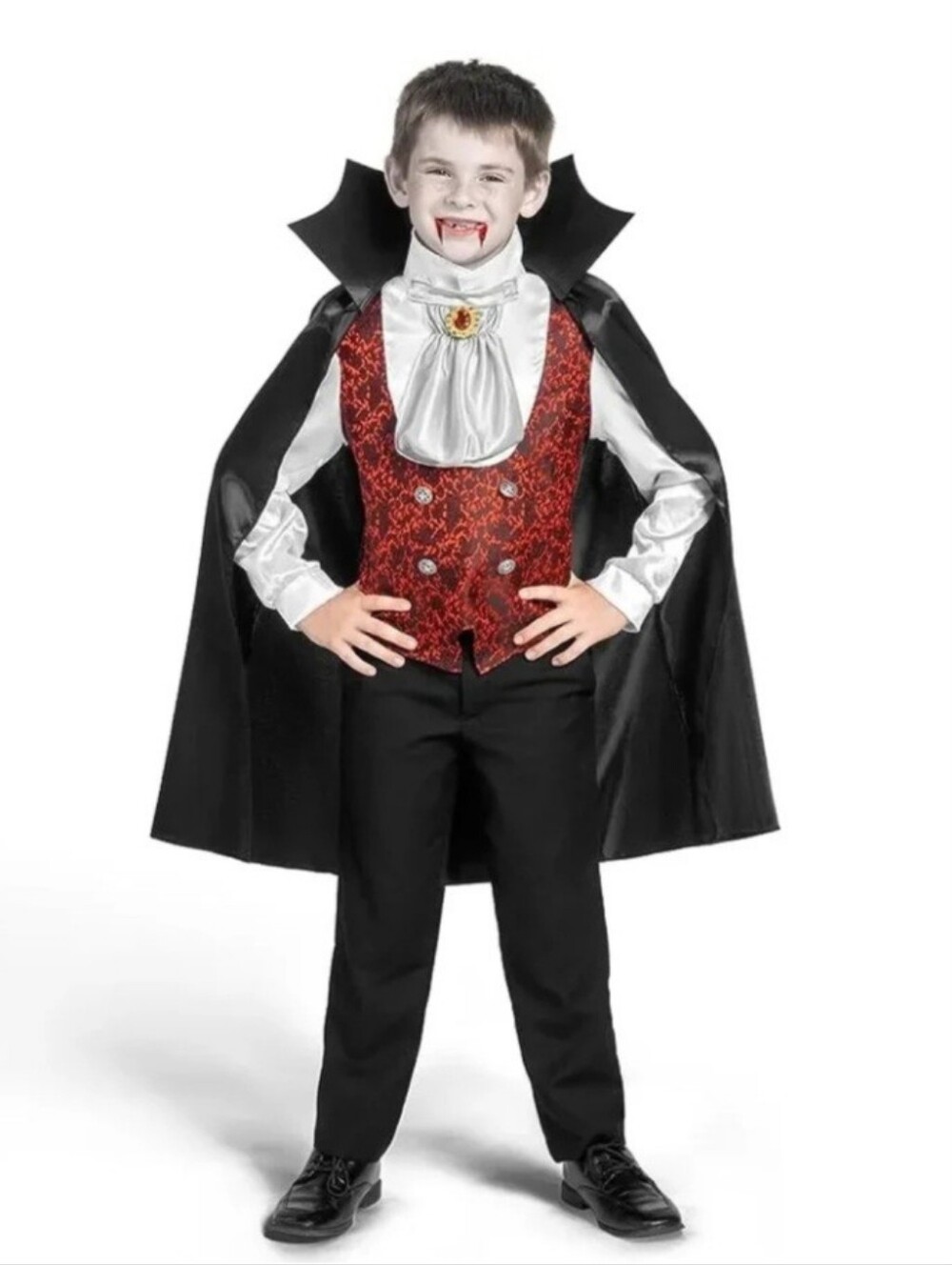 Spooktacular Creations Darkness Vampire Costume Child Size Small (5-7)
